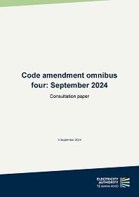 Code amendment omnibus #4 - consultation paper