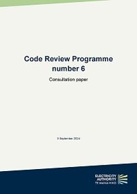 Code review programme #6 - consultation paper