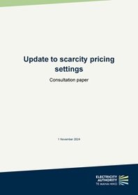 Update to scarcity pricing settings - consultation paper