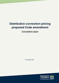 Distribution connection pricing proposed Code amendment - consultation paper