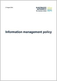 Information management policy