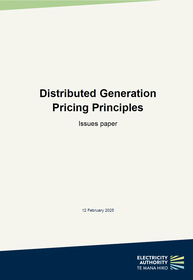 Consultation paper - Distributed generation pricing principles