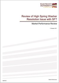 Review of high spring water resolution issue with SFT